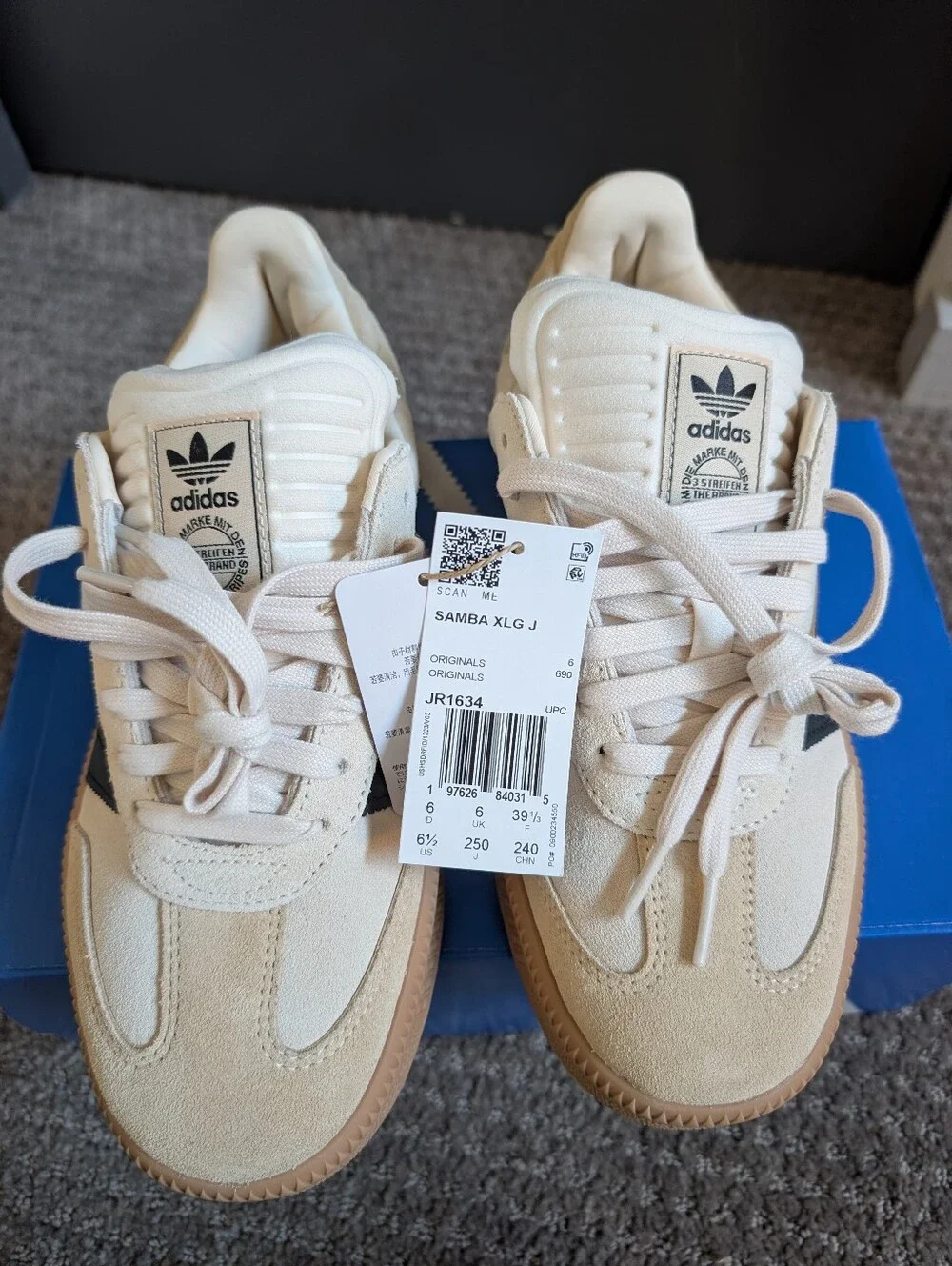 NWT Adidas Samba XLG Big Kid/Men's 6.5 Or Women's 7.5